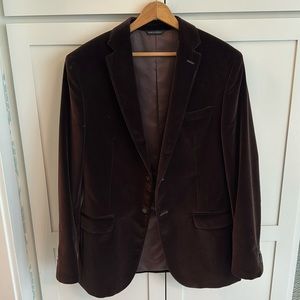 Men’s brown velvet jacket